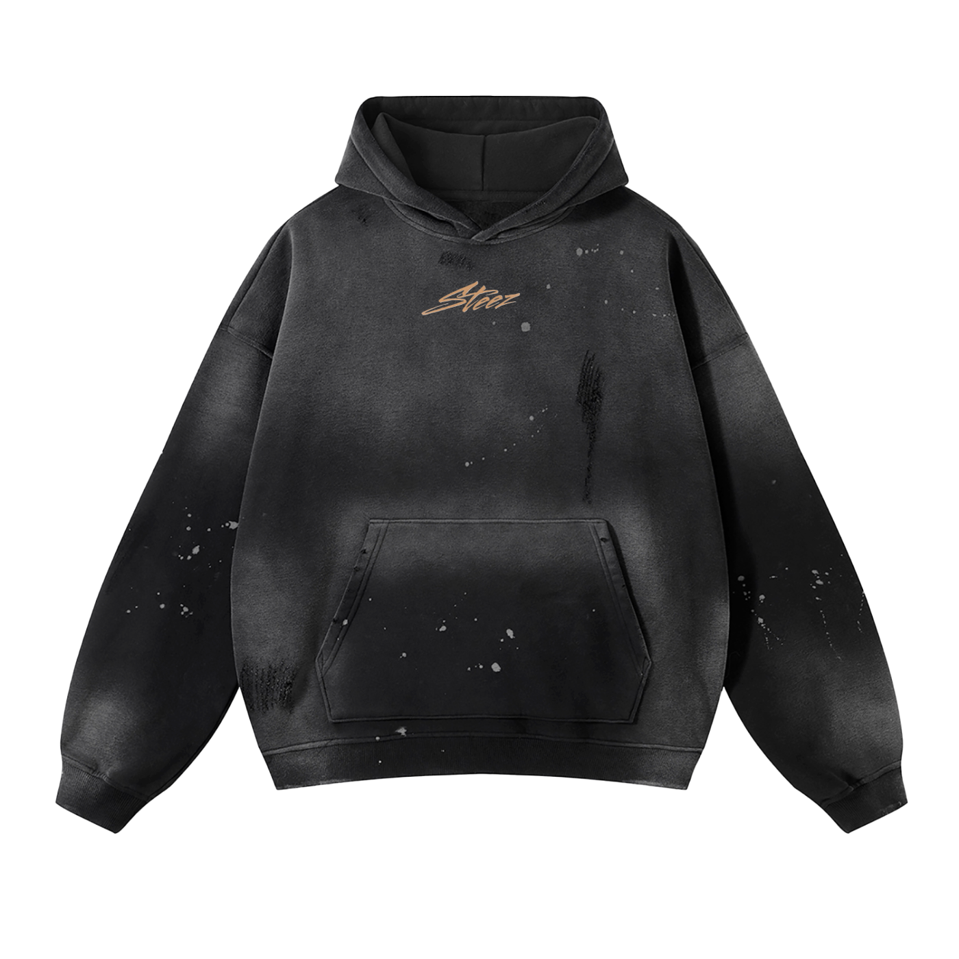 Chuck's Version - Vintage Wash Frayed Fleece Hoodie - 360 GSM