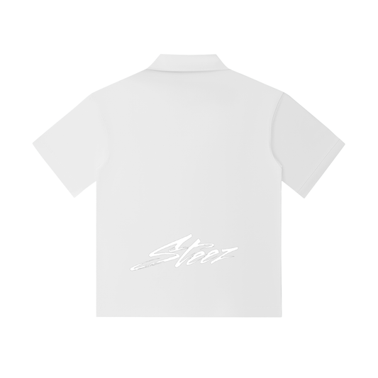 Drop Shoulder Short-Sleeve Polo
