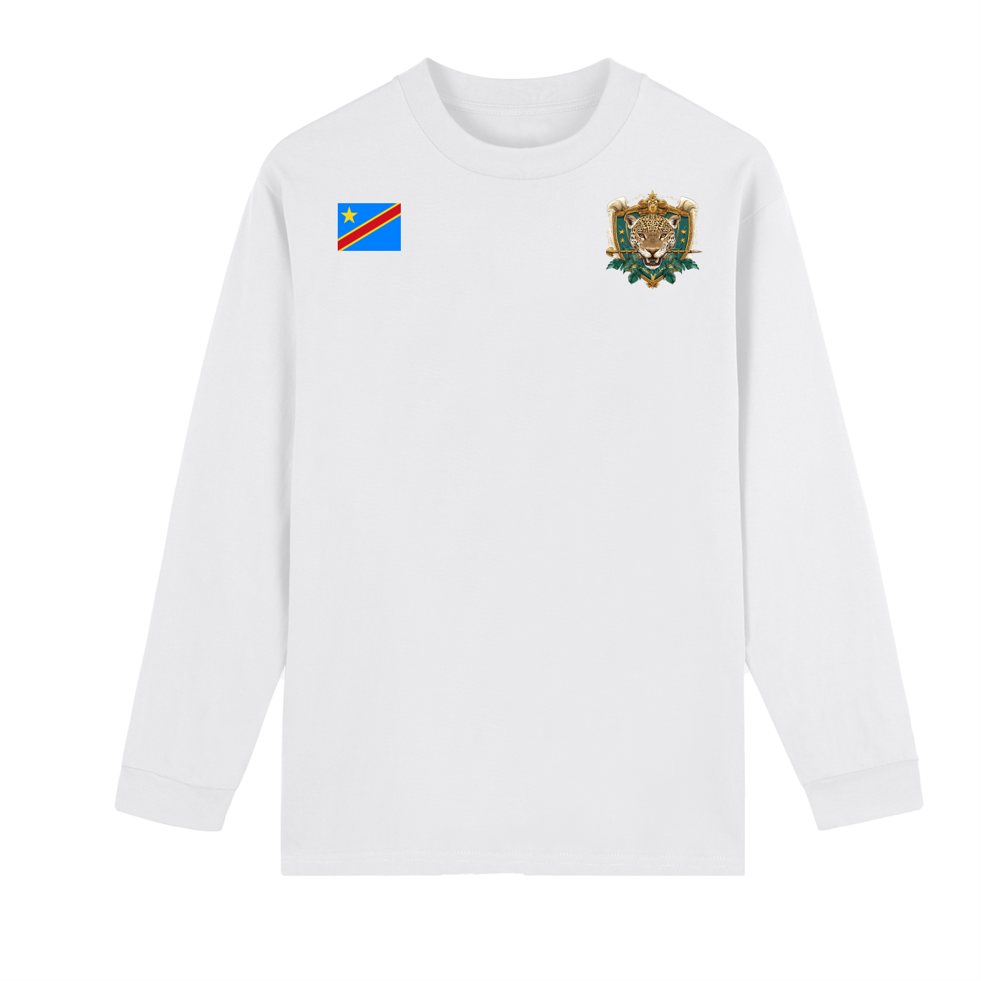 Unisex Crew Neck 270g Heavyweight 100% Cotton Drop Shoulder Long Sleeve Shirt